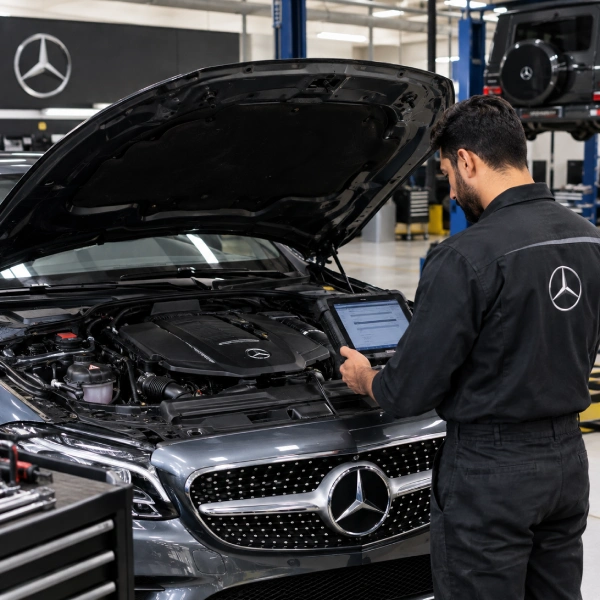 Mercedes Garage in the dubai